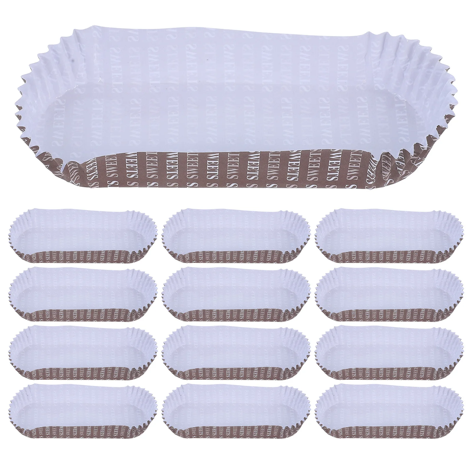 Bandejas descartáveis para cachorro-quente, 100 peças, à prova de óleo, recipientes para lanche, design ranhurado, experiência de alimentação segura, bandejas para cachorro-quente, bandeja para lanche