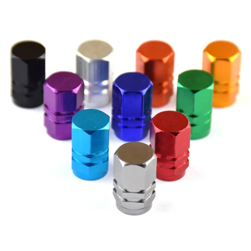 Aluminum Alloy Car Wheel Tire Valve Caps Tyre Rim Stem Covers Airdust Waterproof For Automobiles Motorcycles Accessories