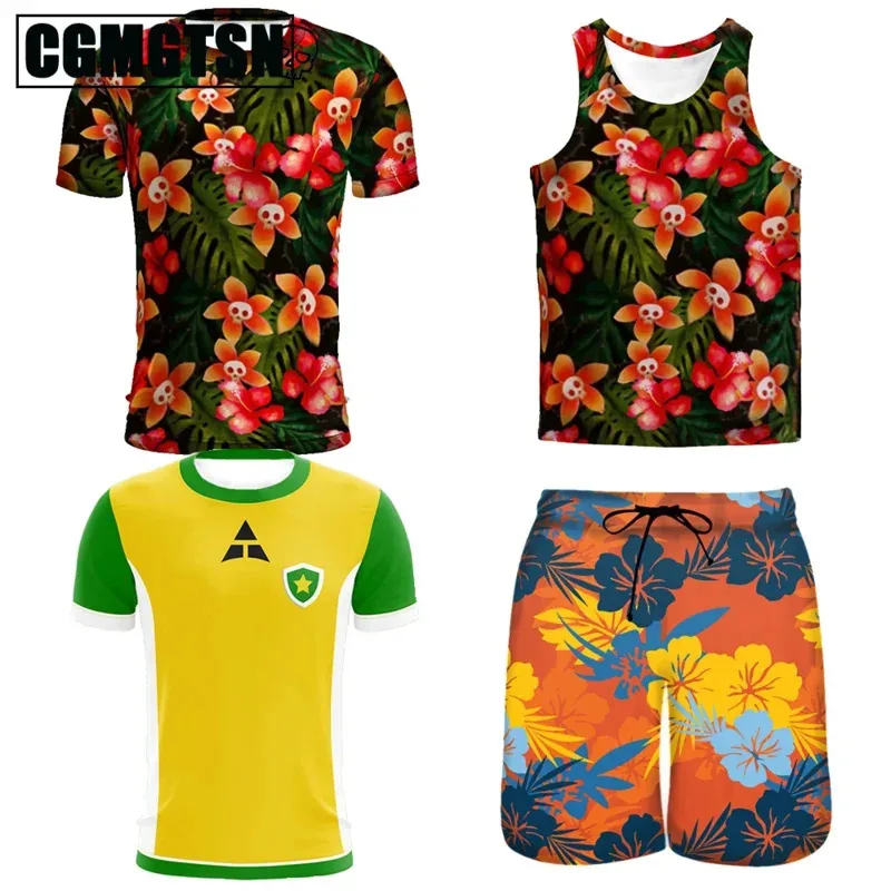 

CGMGTSN Johnny Dracula Cosplay Costume Hotel Cartoon Movie Transylvania Men T-Shirts Shorts Halloween Party Clothes For Adult