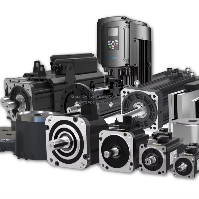 

High-speed High-power Three-phase 380VAC 5.5kW 1500 RPM 50N·m LC180mm AC Servo Motor and Drive Kit for Inovance with 50Hz