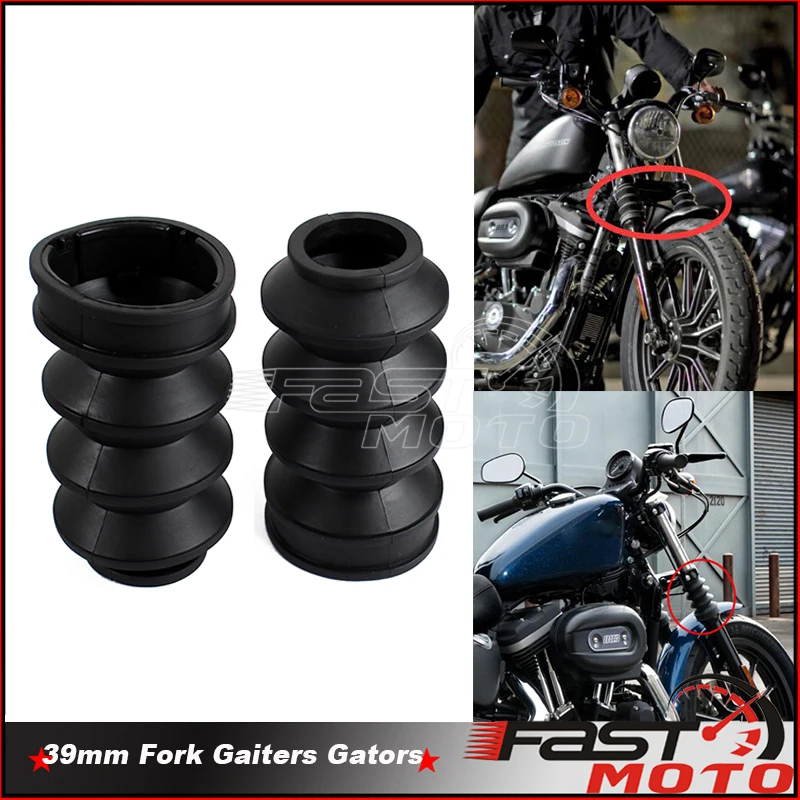 

Motorbike 39mm Front Fork Guard Cover Protector Gaiter Gators Boots Rubber Accessories For Harley Sportster 1200 883 XL Dyna FXD