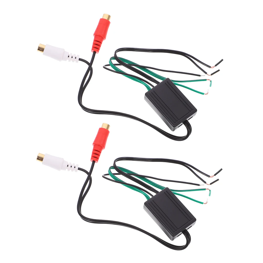 

2pcs Cable Adapter Female Volume Control Speaker Wire Car Home Audio Subwoofer Car Speaker Wire Connectors Converter