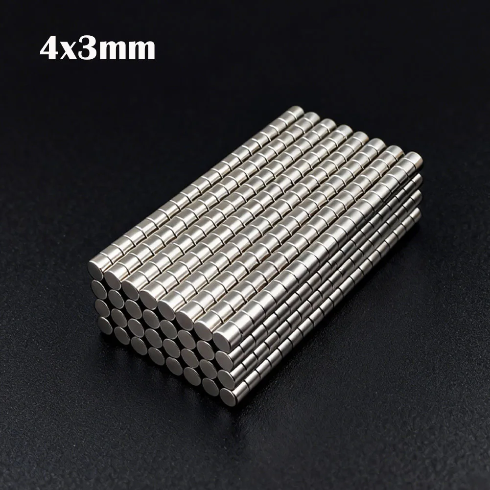 

10-500Pcs 4x3mm Super Powerful Round Magnet Neodymium Magnets N35 NdfeB Strong Magnet Permanent Magnetic Imanes Magnetic Sheet