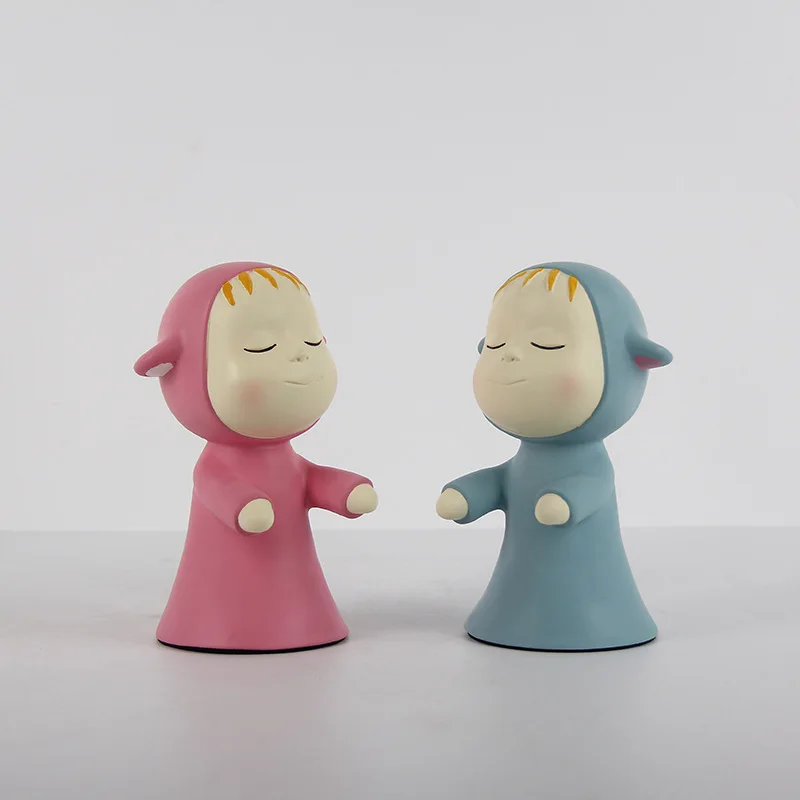 

Современные креативные персонажи, украшение из смолы для дома, гостиной, крыльца, украшение стола, модель дома, отдел продаж, поделки