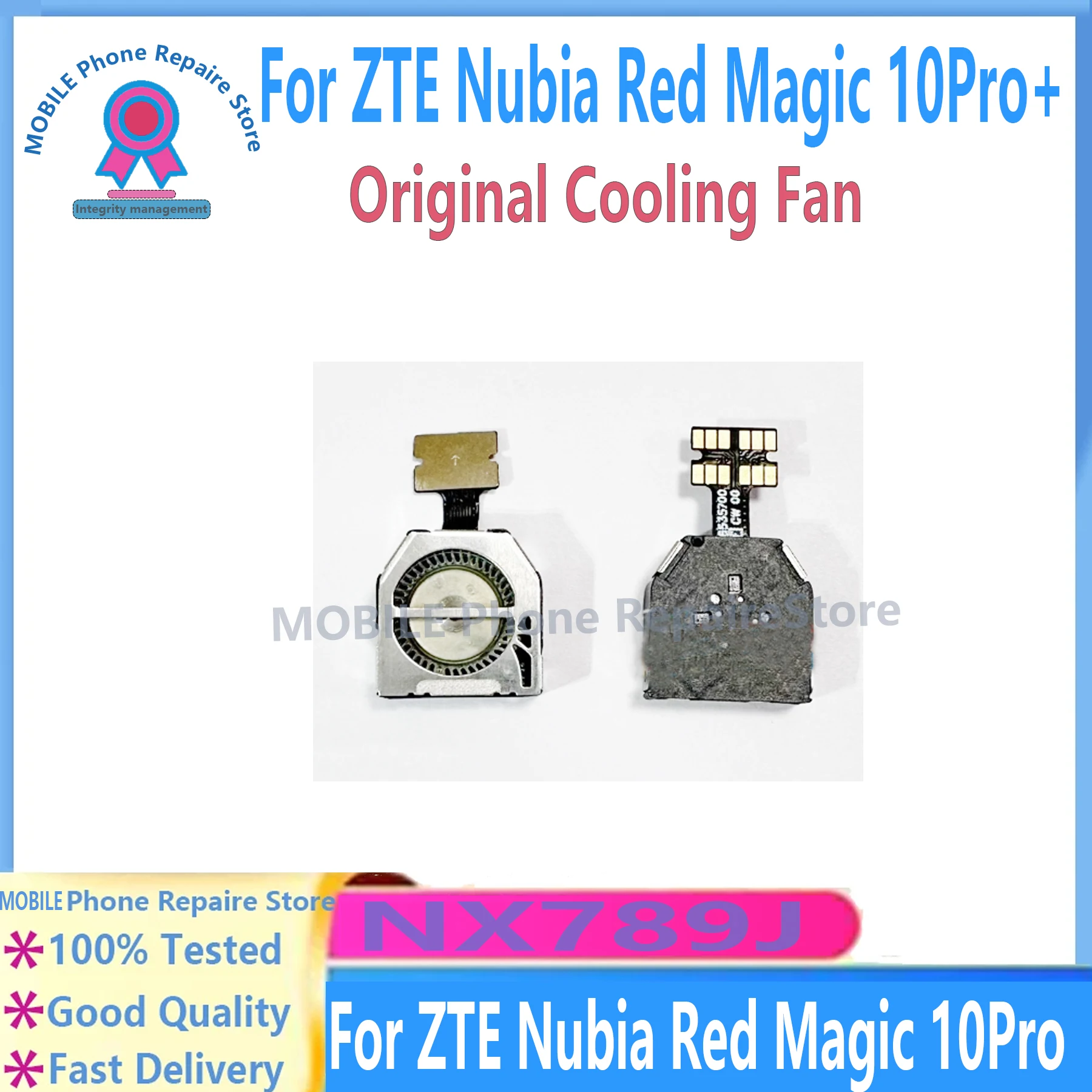 

Для ZTE Nubia Red Magic 10 Pro NX789J встроенный охлаждающий вентилятор радиатора OEM замена оригинал