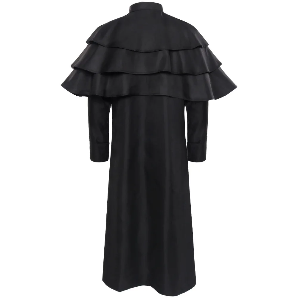 Halloween Large Size Medieval Dark Costume Stand Collar Buttoned Jacket New Stage Uniform Outfit Ethnic Women's Fashion