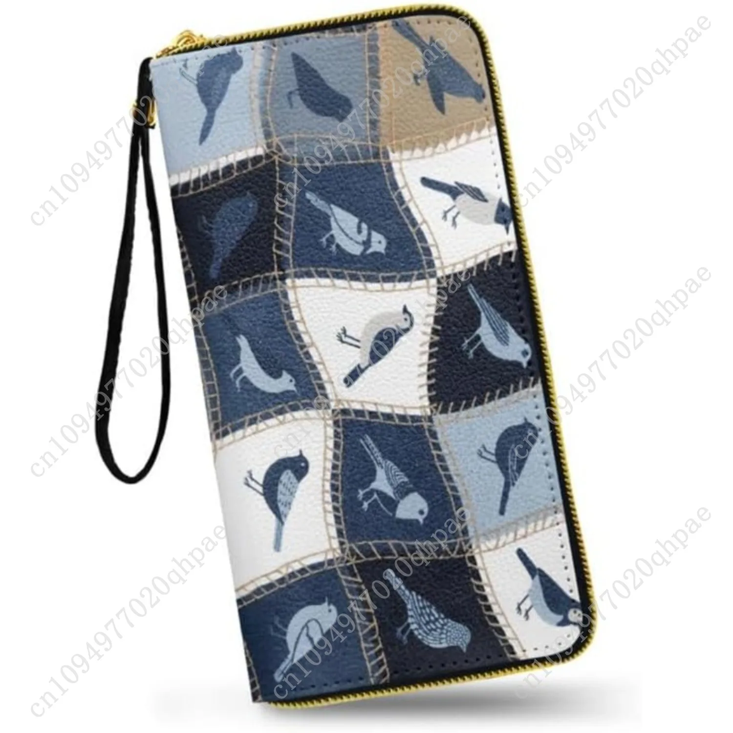 Cute Dachshund Dogs Zip Around Wallet for Women Cartoon Puppy Printed Long Purse Credit Card Holder Bifold, Paws Grey Travel Pho