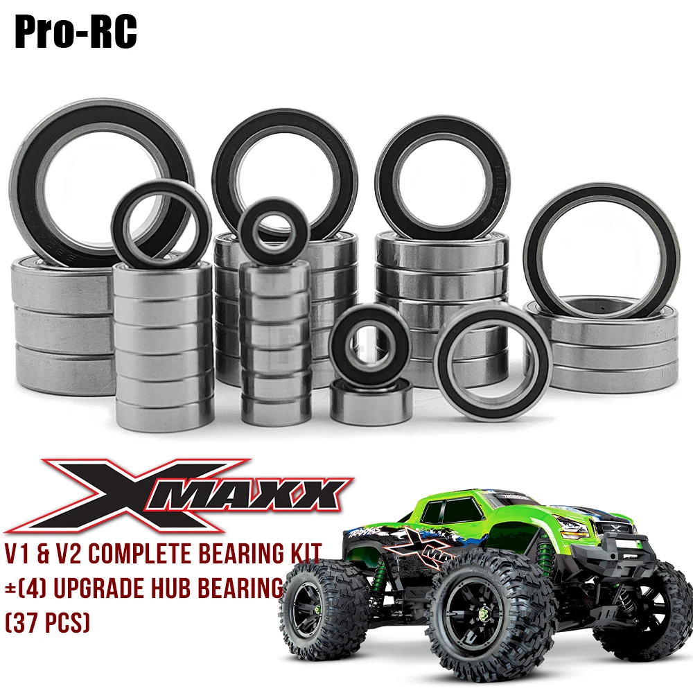 

Подходит для Traxxas 1/5 Φ XMAXX 8S V1 & V2 Complete + (4) комплект обновленных подшипников ступицы (37 шт.)