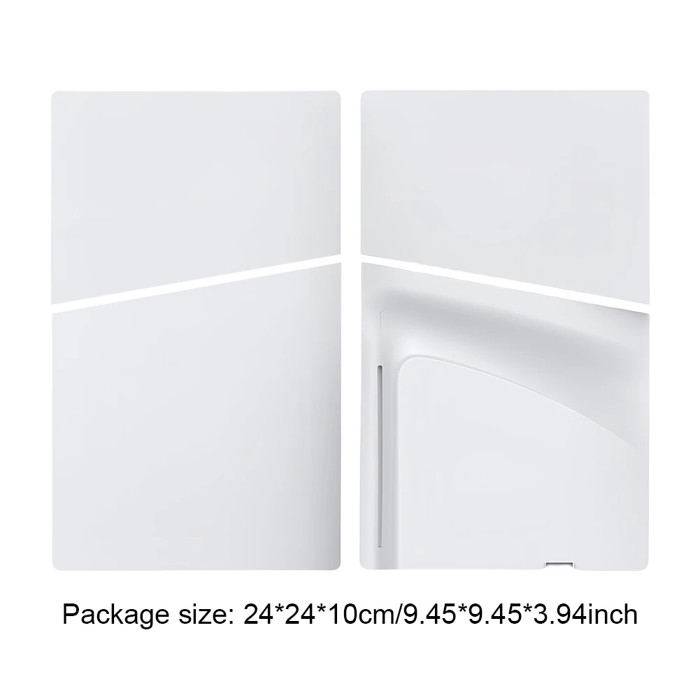 Abs caso duro substituição placa frontal anti-risco placa facial console capa placa lateral escudo para ps5 magro disco edição console