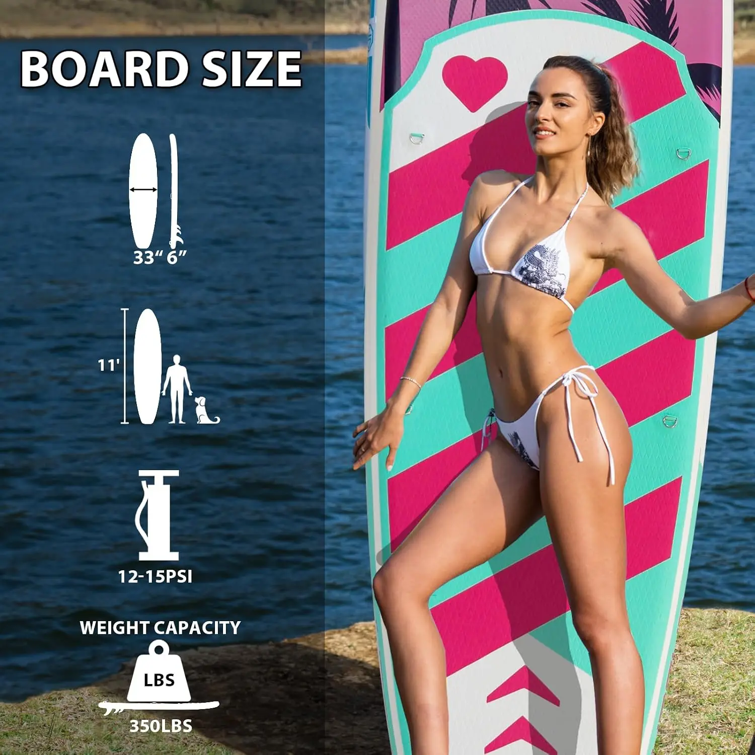 Inflatable Stand Up Paddle Board 11' x 33