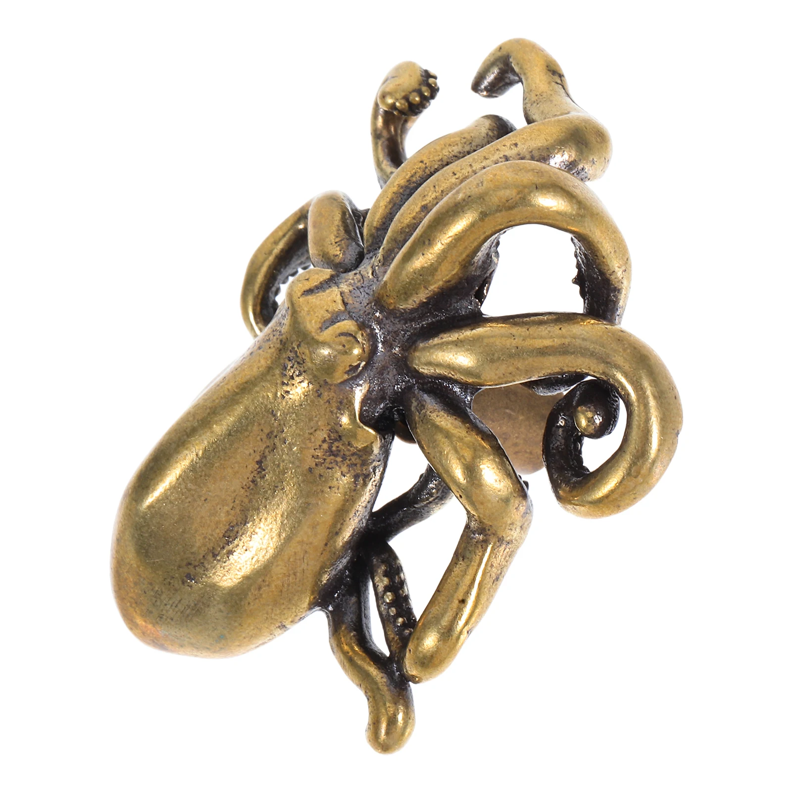 

Brushed Brass Octopus Shape Cabinet Knob Marine Animal Theme Decor Drawer Pulls For Vintage Furniture Hardware Steampunk