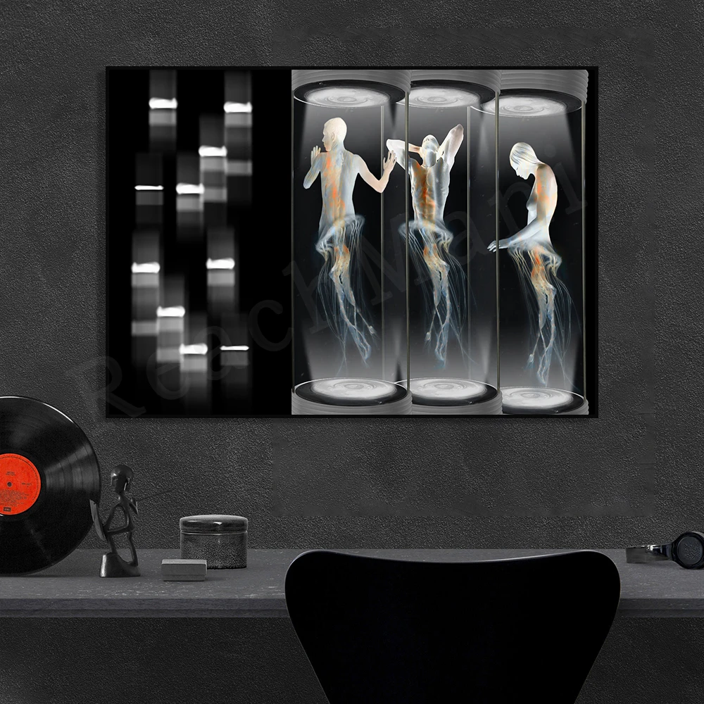 Sci-Fi After Dark, Genetics Science Art - Gene Art - Clinic Lab Decor Canvas Print Poster