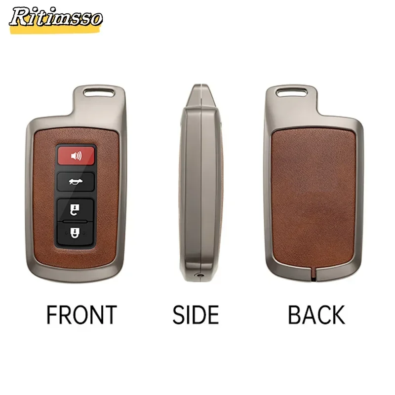 4 Buttons Car Key Case Cover for Toyota Camry Corolla RAV4 Highlander Avalon 2015 - 2017 Protector Smart Control Shell Holder