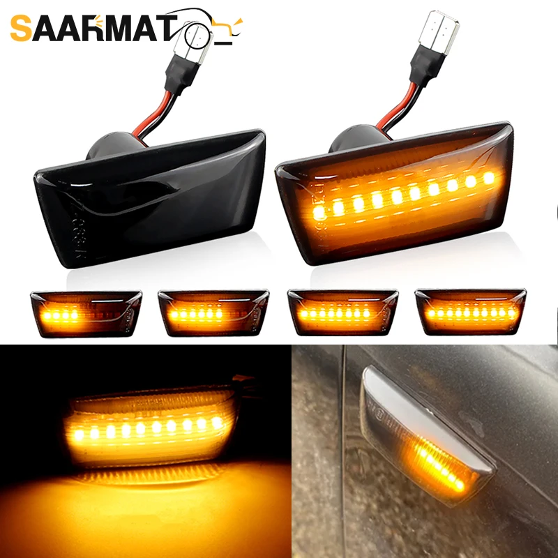 2PCS LED Dynamic Turn Signal Light Side Marker Sequential Blinker For Opel Astra H MK5 Insignia Zafira Corsa D MK4 Meriva Adam