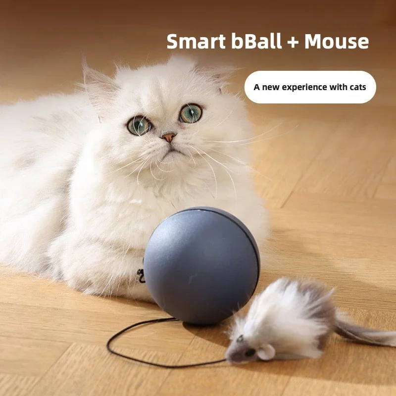 

Cat Toy Ball Electric Cat Teaser Ball Automatic Intelligent Rolling Ball Anti-boredom and Bite-resistant Self-hiartifact Pet Toy