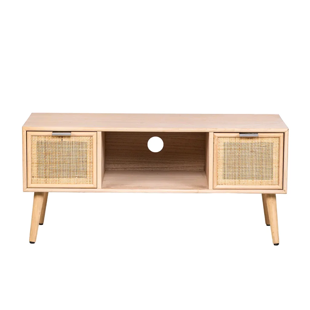 

！@Combohome Modern TV Stand Furniture Wood TV Stand and Coffee Table White Corner Table Living Room Furniture TV Cabinet Stand