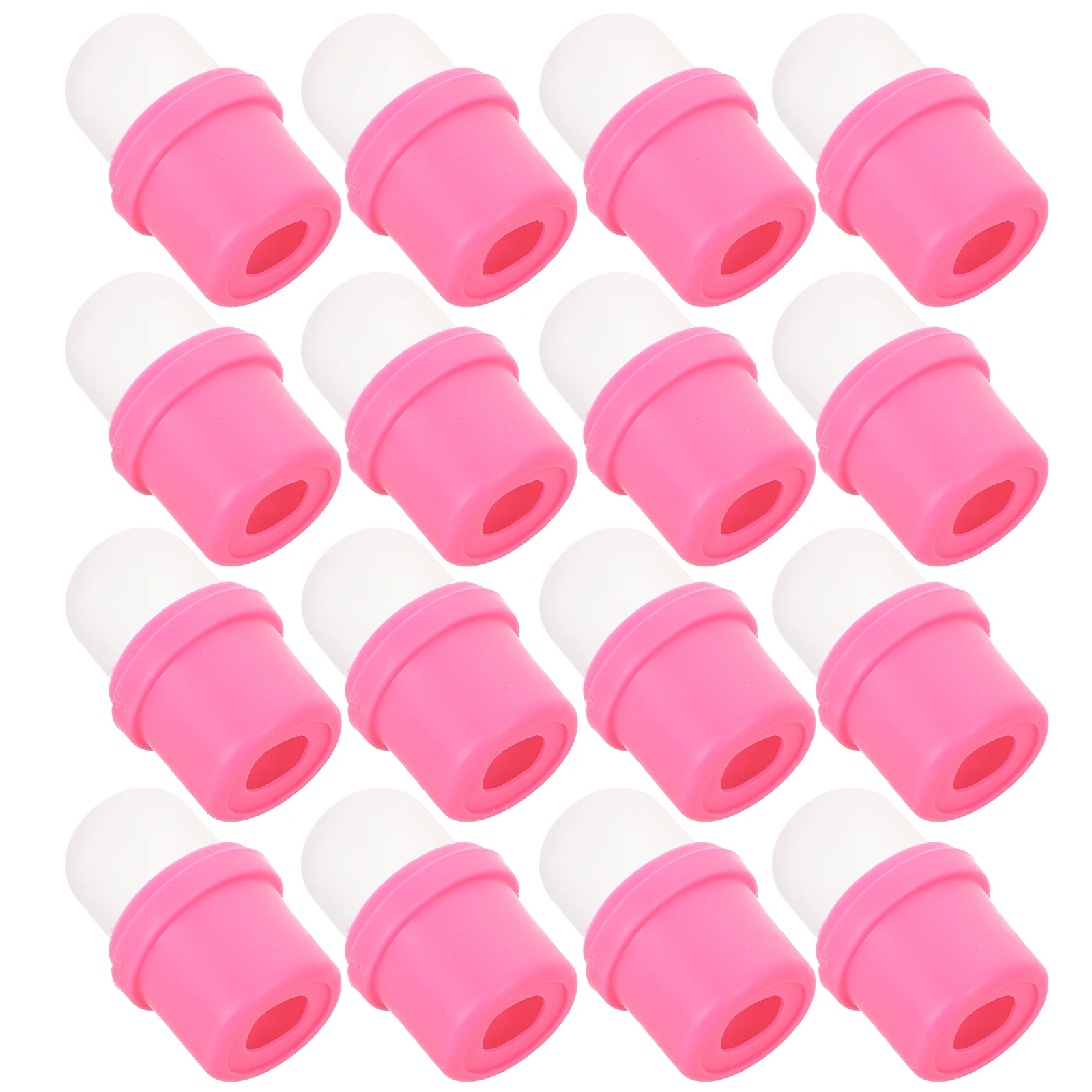 

20pcs Nail Polish Remover Gel Cleaner Cap Silicone Soaker Cup Manicure Tool Set for Home Salon Reusable Travel Nail Art Beauty