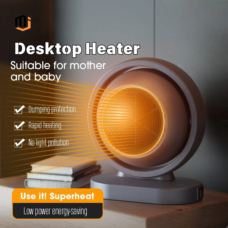 سخان كهربائي محمول MJ 380 وات - مروحة تسخين مكتبية صغيرة، أجهزة منزلية لتدفئة الشتاء، مكيف هواء للتدفئة للمكتب المنزلي