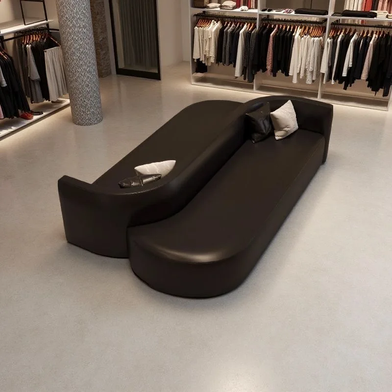 Modern comfortable and durable double-sided leather sofa set high-density sponge