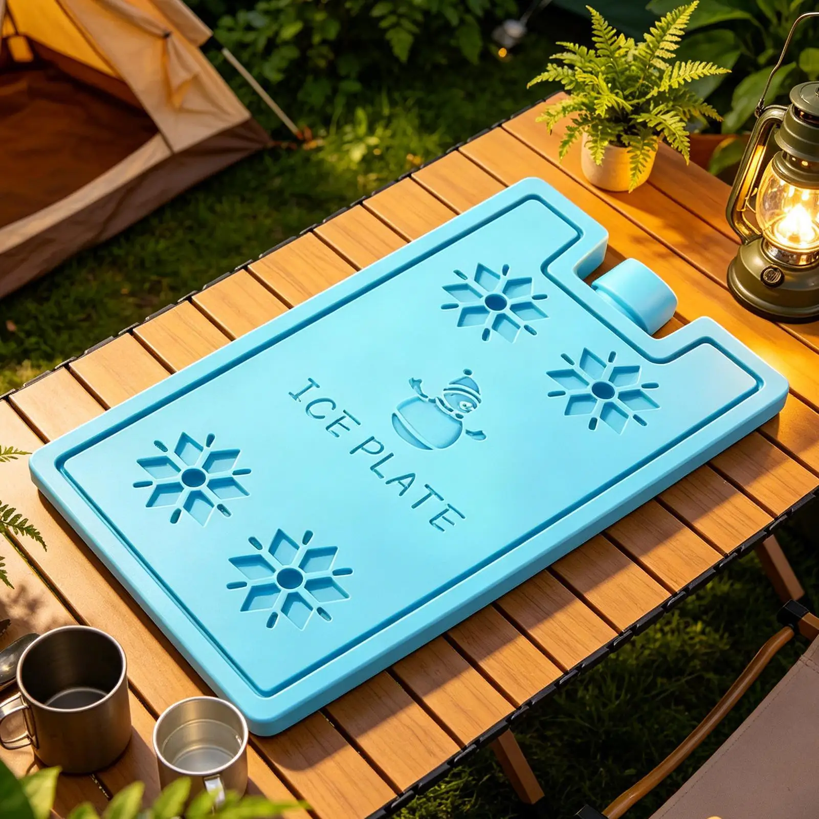 Cooler Ice Packs 4 Pieces Reusable Portable Long-Lasting Cooling Lunch Box Ice Blocks For Home Office Refrigerator Picnic Travel