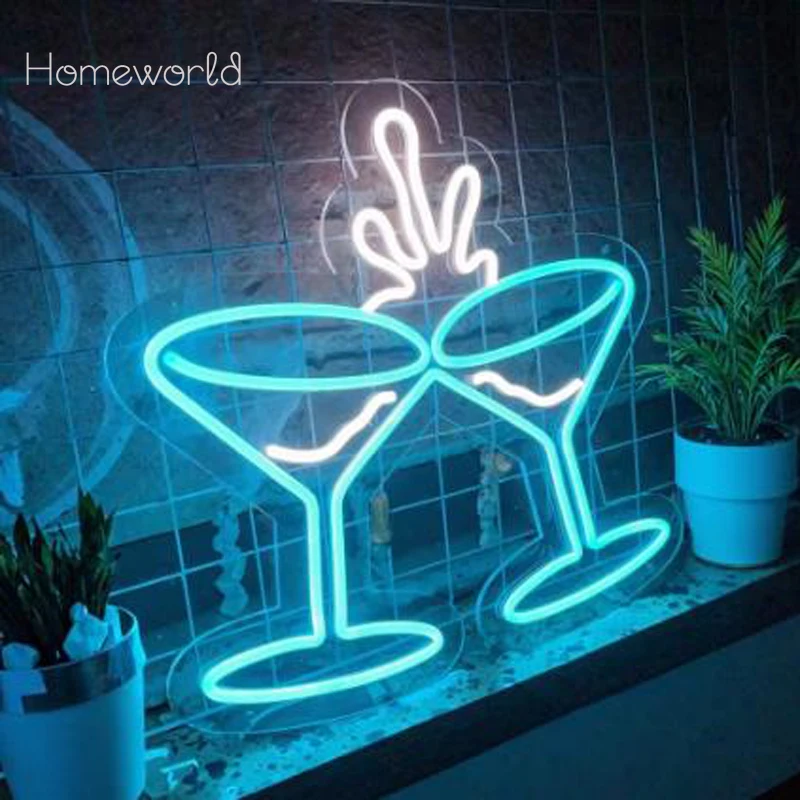 Cocktail neon sign LED Neon Light for Bar Party Restaurant NightClub Bar Decor Accessories Home Kitchen wall decoration Light