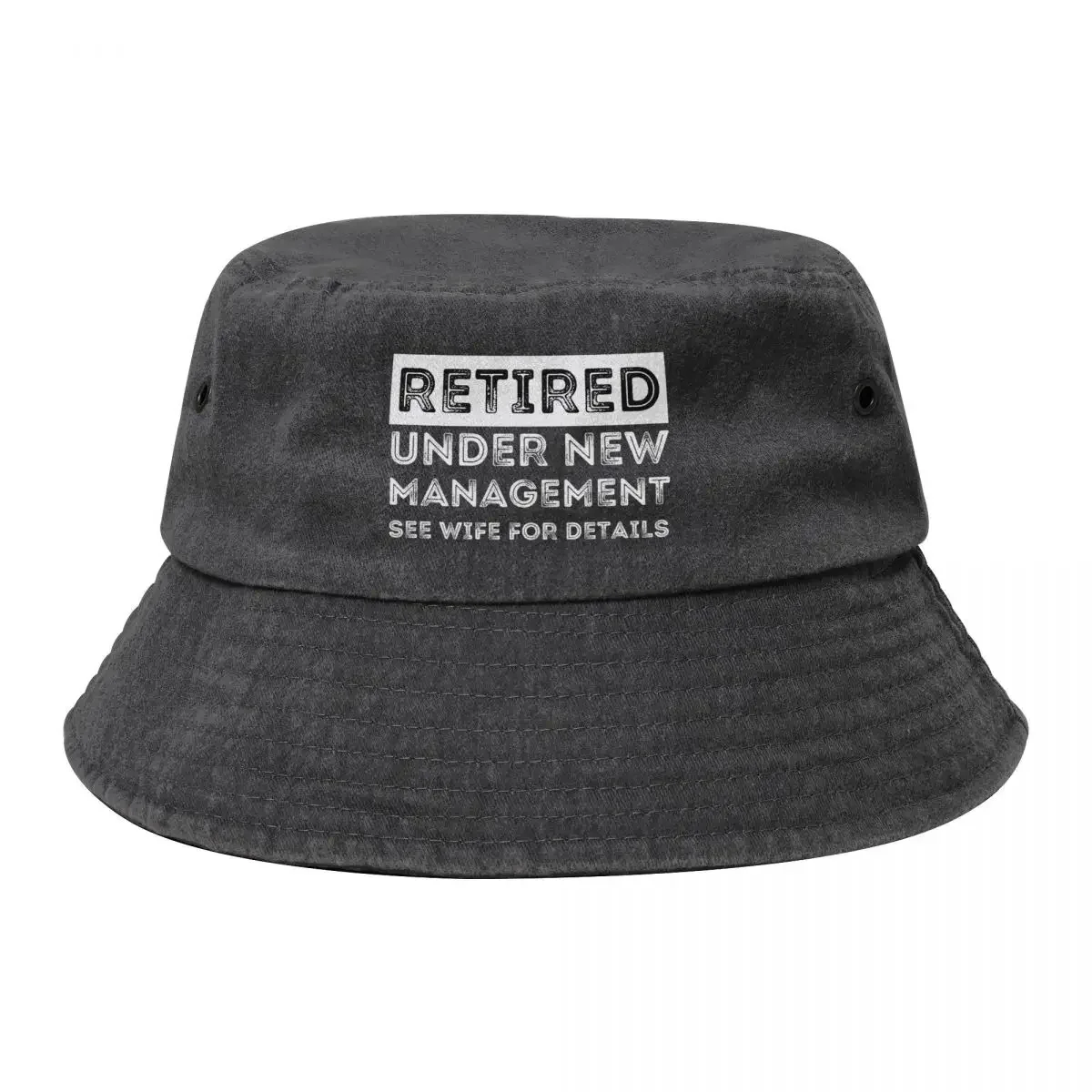 RETIRED UNDER NEW MANAGEMENT SEE WIFE FOR DETAILS Bucket Hat Brand Man cap Hat Mens Caps Women's