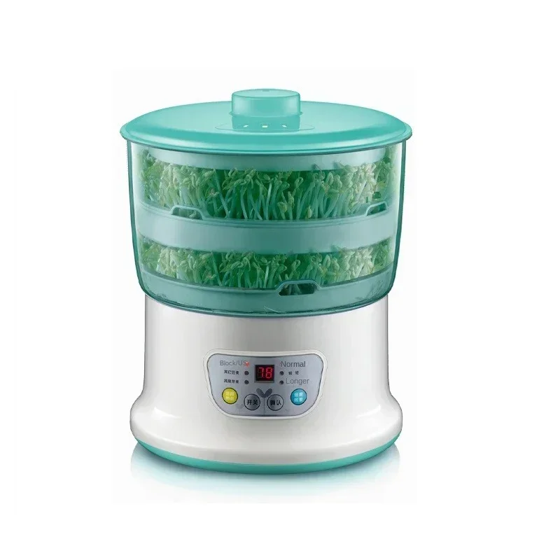 Brand-new Bean Sprouts Machine Multifunctional Raw Bean Sprouts Household Double-layer Soybean Mung Bean Sprouting Fully Automat