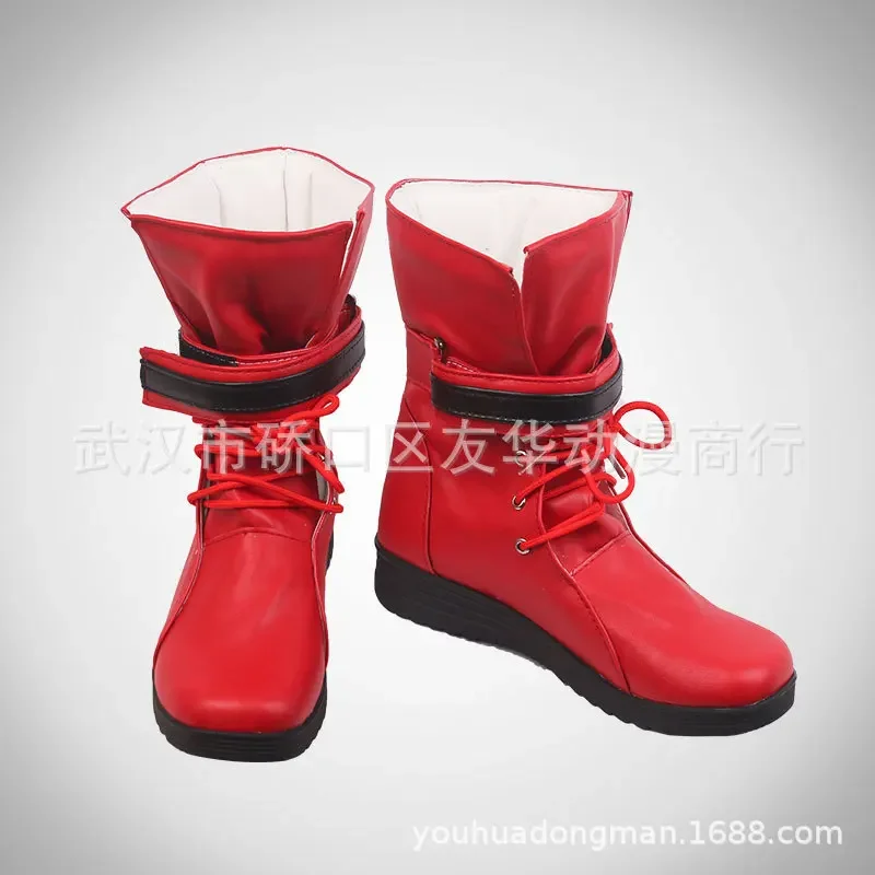 Buty do cosplayu Yuna z Final Fantasy, długie kozaki na Halloween, rekwizyt do kostiumu cosplay z komiksu, buty do cosplayu anime, buty na karnawał