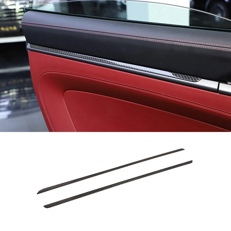 

Dry Carbon Fiber Panel Sticke Door Panel Sticker Decorative Interior Accessories For Porsche 911 2019 2020