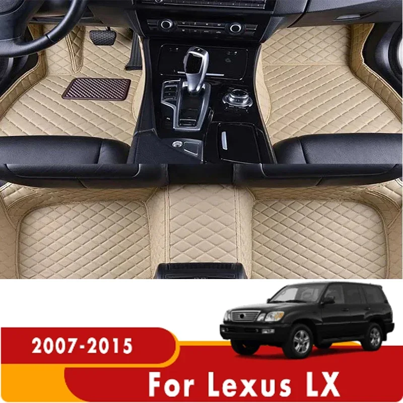 Car Floor Mats For Lexus LX 2015 2014 2013 2012 2011 2010 2009 2008 2007 (5 Seater) Car Carpets Custom Car Interior Accesso