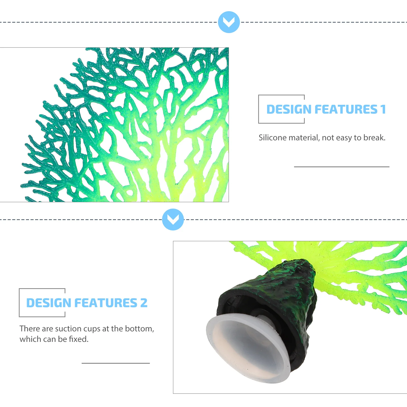 

Aquarium Simulation Coral Decor Luminous Silicone Resin Artificial Coral Decoration Fish Tank Ornament Glow in Dark Aquarium