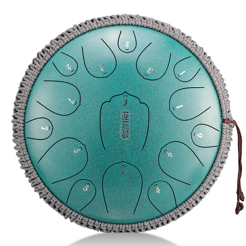 Tongue Drum 15 Notes13 Inch Shaman Meditation Drum Indian Clssic Music Instrument Drums Cajon Percussion Professional Instrument