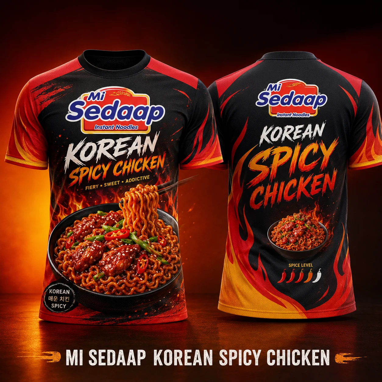 Mens Nongshim Shin Ramyun 3D Print T Shirt Korean Ramen Food Graphic Tee Quick Dry Breathable Casual Streetwear Summer Top