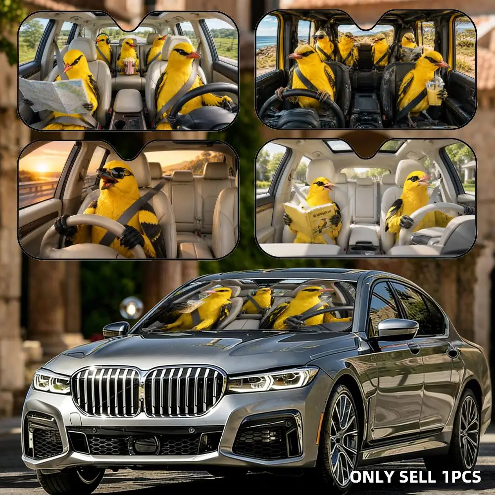 

Oriole Driving Travel Sun Visor Reusable Aluminum Foil Car Windshield Sun Visor UV Heat Insulation Cover Shade