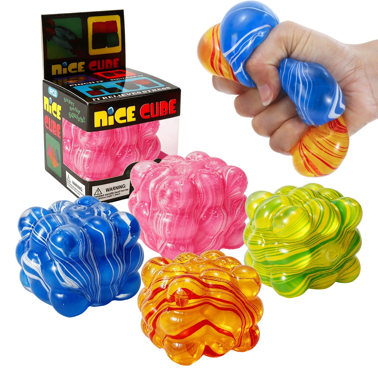 Squishy Maltose Colorful Stress Balls Stress Balls for Adults Anxiety Relief Funny Stress Calming Toys
