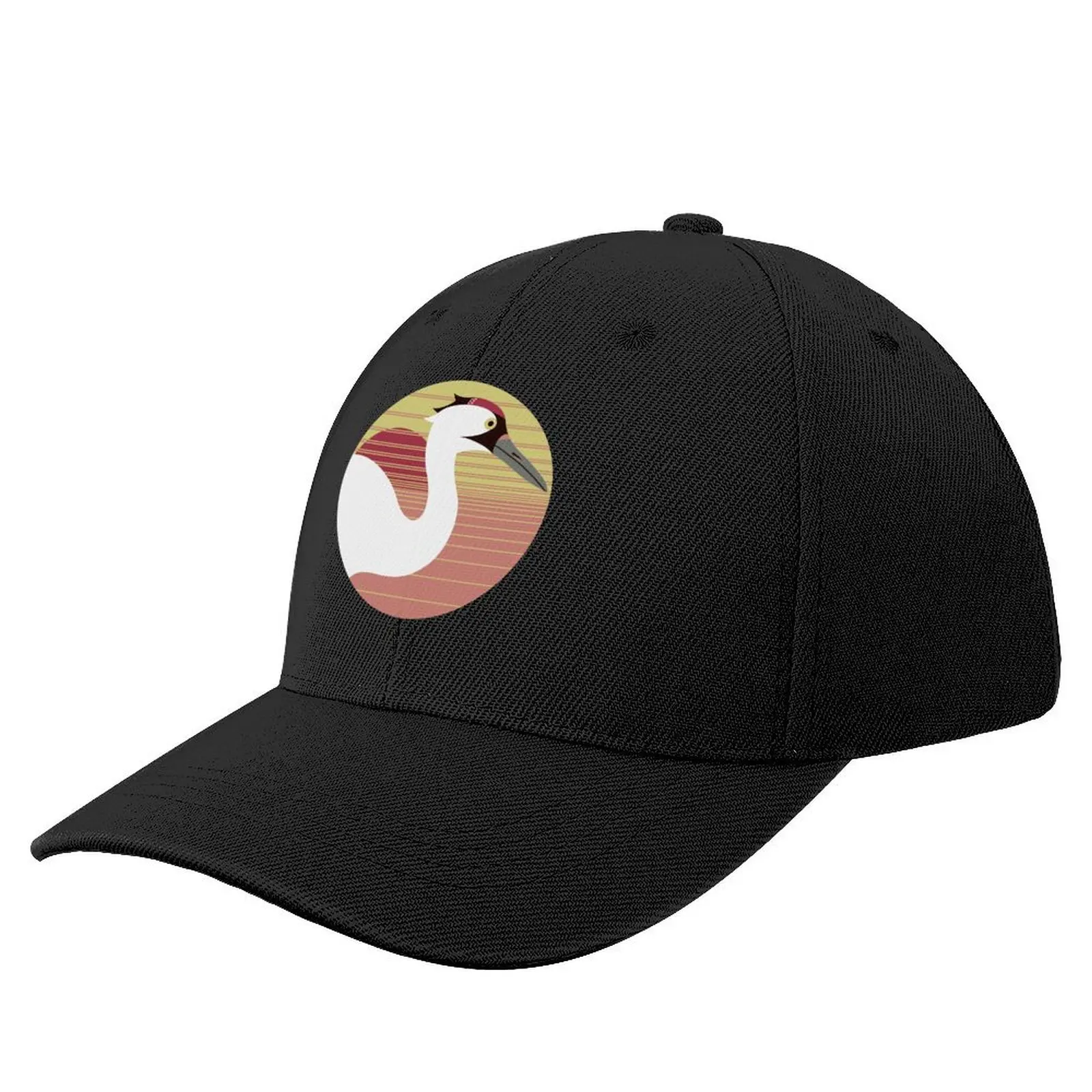 Whooping Crane (Grus americana) - Endangered Bird Baseball Cap Golf Cap black Designer Man Women's