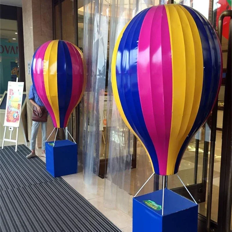 Spring and Summer Decoration Mall 4S Store Center Pendant Hot Air Balloon Props Open Door Landing Point Accessories