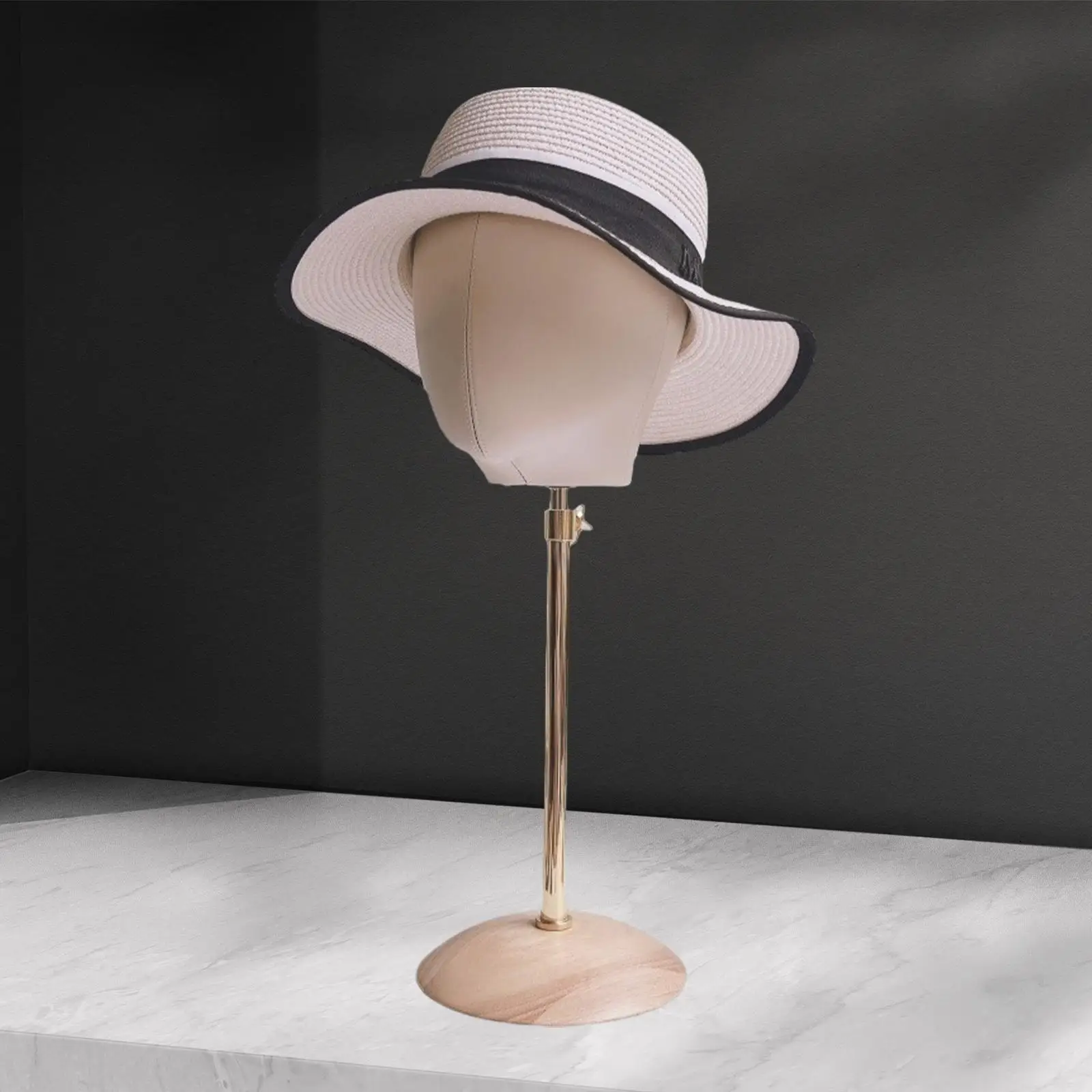 Mannequin Head Hat Holder Mannequin Head Model Portable Multipurpose Adjustable Wig Travel Holder for Salon Beginner Stylist image 4
