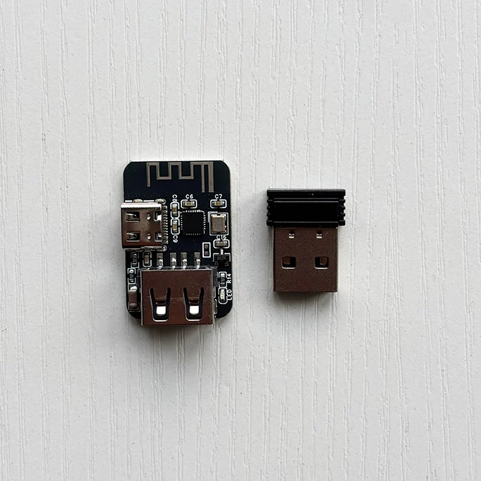 Wired Keyboard to Wireless 2.4g Keyboard Converter Simultaneously Control Multiple Computers Cell Phones Shared Use