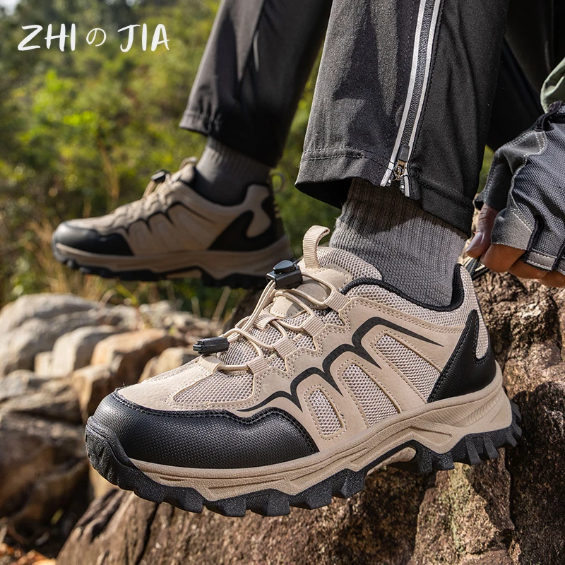 

Large Couple Outdoor Shoes Breathable Hiking Anti slip Wear resistant Mountaineering Shoes Spring and Autumn Mesh Sneaker