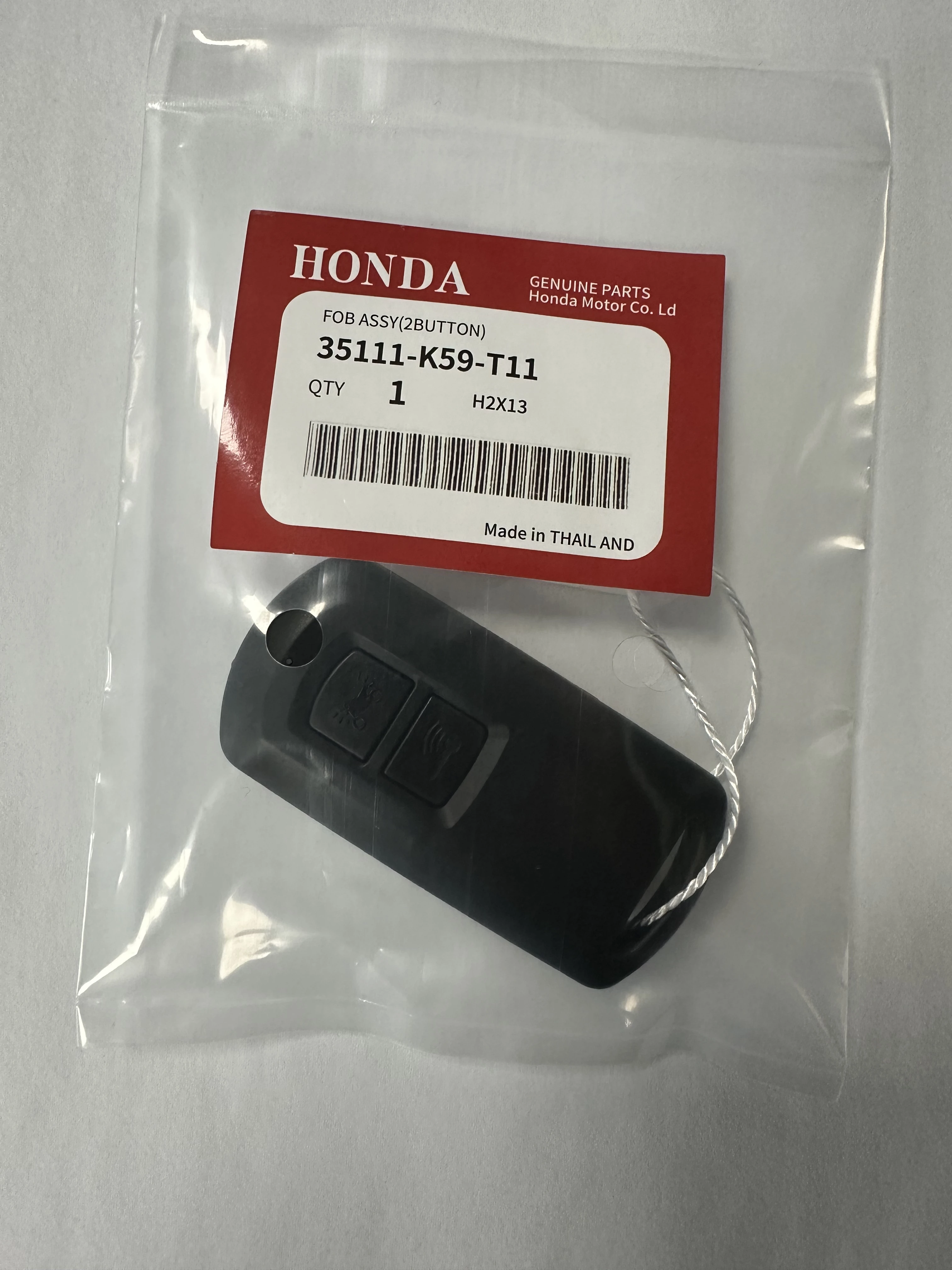 Sunshine car 35111-K12 35111-K59 2 Buttons 433MHz ID47 Chip Smart Motorcycle Remote Key Fob for Honda Click 150I Vario 150 K12