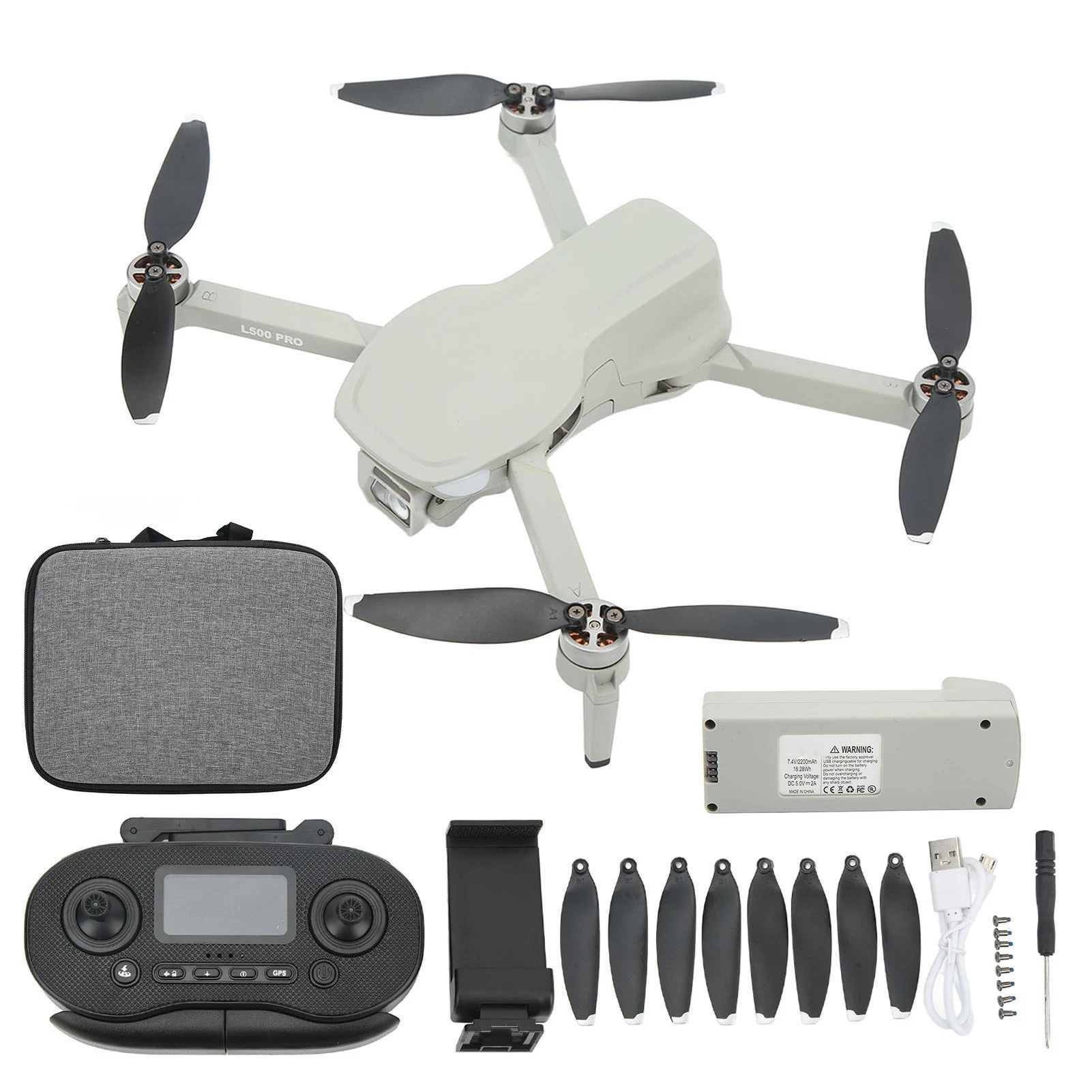 4k hd drone gps drone plástico l500pro gps sem escova dobrável drone rc fotografia aérea cinza rc sem escova quadcopter drone