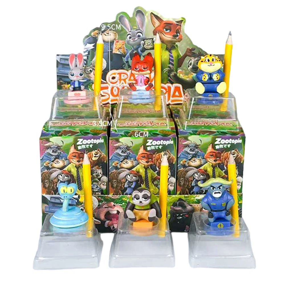 

Zootopia Nick&Judy Hopps Sitting Pose Trendy Figures Collectible Models Display Ornaments Blind Box Toys Christmas new year gift
