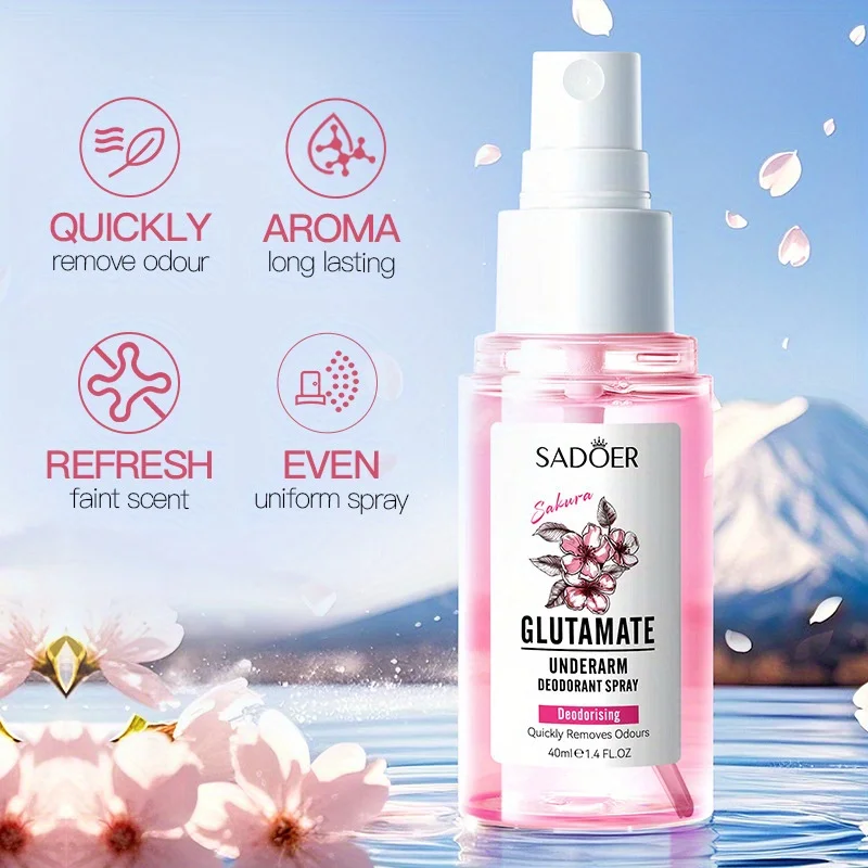 بخاخ Cherry Blossom Underarm مع عطر يدوم طويلاً - طازج وخفيف - يزيل الروائح بسرعة، ورائحة أنثوية تحت الإبط. #5