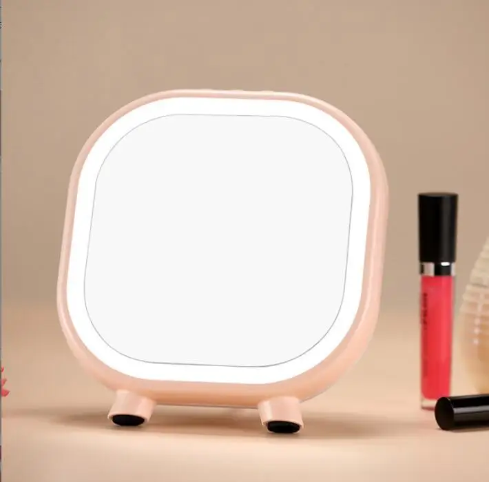 

bluetooth speaker led makeup mirror Makeup Mirror Touch Screen With LED Light White Light Mirror Storage Cosmetic Mirror