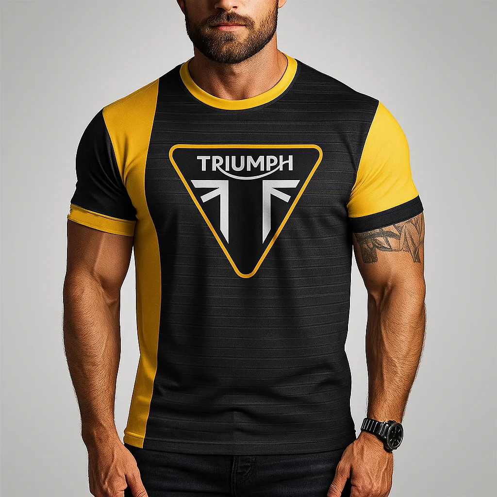 

High Quality Triumph 2026 Motorcycle Racing Fan Apparel T-shirt Breathable Quick Dry Jersey Comfortable Fashion Sports Top