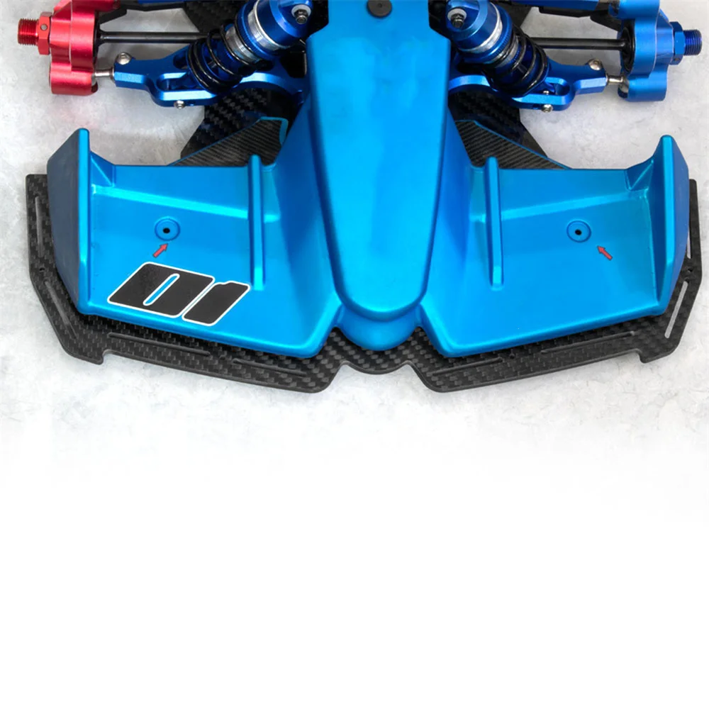 Per ARRMA F1 LIMITLESS 1/7 Pala anteriore Scudo inferiore anteriore Parti di aggiornamento in fibra di carbonio Accessori RC