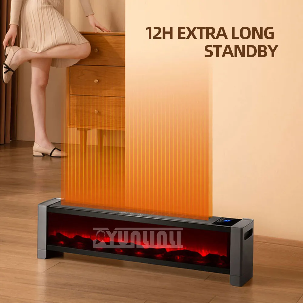 Bedroom 3D Flame Heater Household Electric Fireplaces Heater Indoor Bathroom Winter Kominek Elektryczny Calentador Aire Caliente