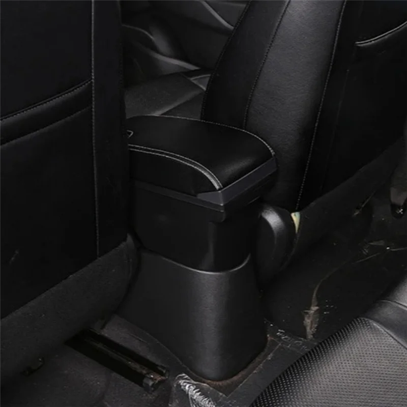 

1 Piece Central Consoles Armrest Box With 3 USB Charger Armrest Storage Box Black Interior Accessories For MG ZS 2017-2022