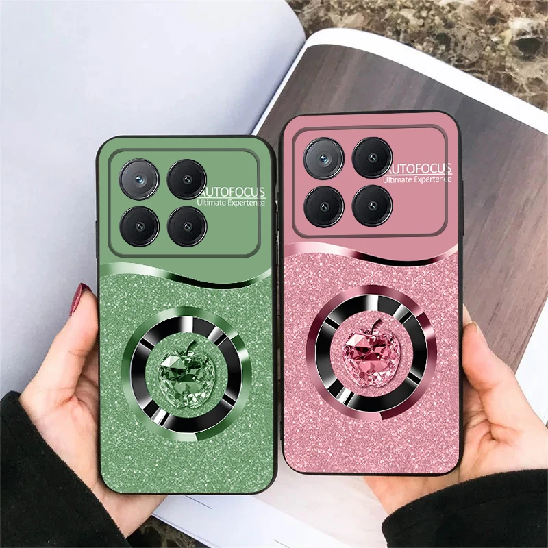 

Crystal Purple Apple For Xiaomi Poco X7 M7 Pro 5G M5 X4Pro 6 4G C65 75 F6 F5 X6 5 7 X5 F7 Ultra M5S 4Pro 5G soft phone case